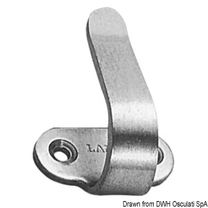 Moulded stainless steel hook