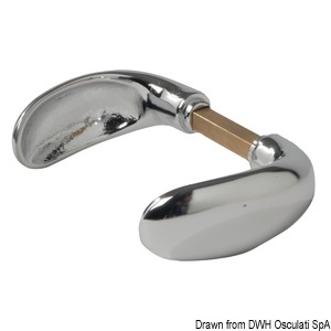 Classic Spoon chromed brass handle 82 mm
