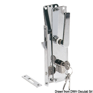 Recess-fit lock for sliding door with Yale-type key