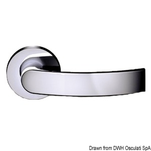 SLIM handle chromed brass 124 mm