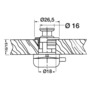 Pulsante ott.cr 16 mm