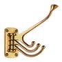 Chromed brass 4-hook coat hanger 81x39 mm