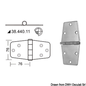 Hinges 2 mm thickness