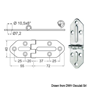 cremallera de 2,5 mm