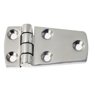 AISI316 mirror polished protruding hinge 74x39 mm