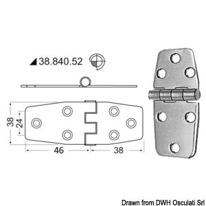 Hinges 2 mm hickness