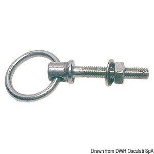 Swivel ring with stainless steel pin