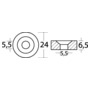 Aluminium washer 24x6.5