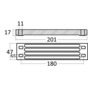 Manesium oblong anode for Yamaha