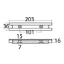 Magnesium rod anode for Yamaha und Mariner