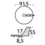 Magnesium anode for Yamaha/Mariner 20/50 HP