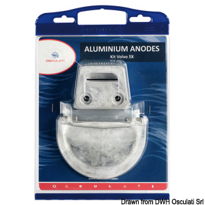 Anode kit for Volvo engines SX aluminium