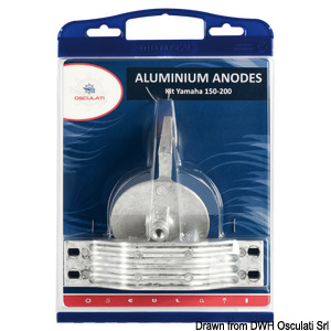 Anode kit for Yamaha outboards 150/200 aluminium