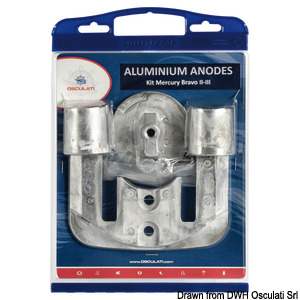 Anoden-Set Bravo II/III Aluminium