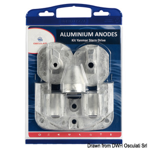Kit anodes aluminium groupes arrières
