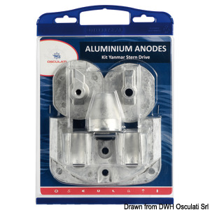 Kit aluminium anodes sterndrive units