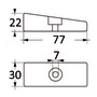 Anode pour Mercury 30/300 HP 2 et 4 temps