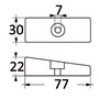 Anode for 40/70 HP 4-stroke engines