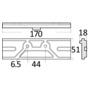 Ánodo de aluminio de placa Mercury/Mariner 150 HP FB