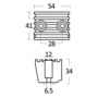 Zinc leg anode Volvo DPX