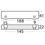 Stabanode Universalmodell für Motorfüße des Typs 250/270/280