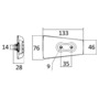 Anode magnésium p. Volvo Penta DP 3589875/3589876