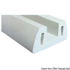 Perfil PVC gris 72 x 30 mm (barra 2 m)