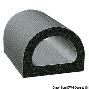 Self-adhesive rubber profile