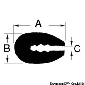 Profile designed for trimming reinforced fiberglass, wood or metal