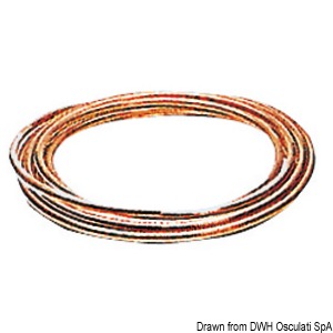 Copper pipe designed for fuel or liquid gas inflow