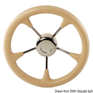 Soft polyurethane steering wheel cone cream 350mm