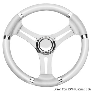 Steering wheel white wheel 350 mm
