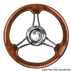 Steering wheel mahogany 350 mm