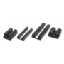 Black PVC terminal 44x18 mm