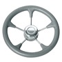 Soft polyurethane steering wheel cone grey 350mm