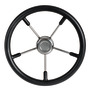 Soft polyurethane steering wheel black 350 mm