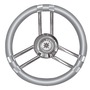 C soft polyurethane steering wheel gray/SS 350 mm