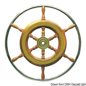 Ruder m. VA-Stahl-Außenring 52 cm