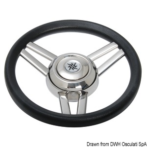 Magnifico steering wheel 3-spoke Ø 350 mm black