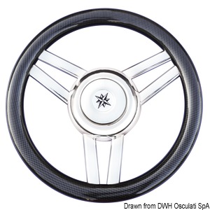 Magnifico steering wheel 3-spoke Ø 350 mm carbon
