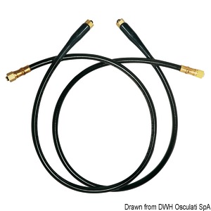 Kit including 2 high-resistance reinforced hoses, already jointed for double cylinder and double engine connection