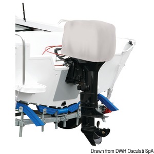 Oceansouth grey cover 15-30HP 2/4-stroke outboard