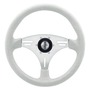 MANTA steering wheel white/silver 355 mm