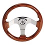 Mahogany polyurethane lacquered steering wheel