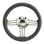 SS+polyurethane steering wheel grey 350 mm