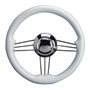 SS+polyurethane steering wheel white 350 mm