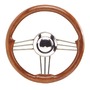 SS+mahogany steering wheel 350 mm