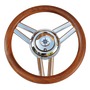 Magnifico steering wheel 3-spoke Ø 350 mm teak