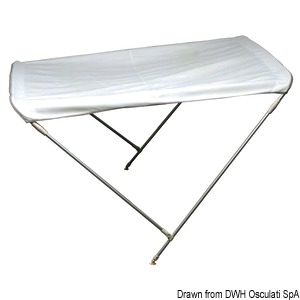 Light 2-arc foldable bimini 150/160 white