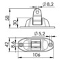 180° articulated joint for bimini tops